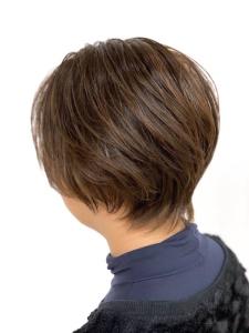 小顔ショート/艶カラー/ショコラベージュ/白髪染め/40代5 - QUALIS 上福岡店掲載