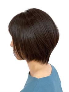大人ショートボブ/ダークカラー/ツヤ髪/小顔ショート/40代 - QUALIS 上福岡店掲載