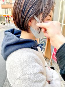 小顔切りっぱなしボブまるみくびれショート横浜11 - Neolive aim 横浜店掲載