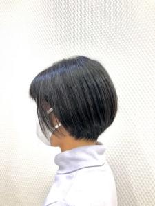黒髪/前下がり/ショート/40代50代60代/ショートボブ/ - QUALIS 上福岡店掲載
