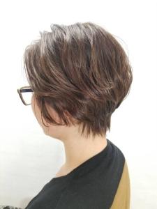 小顔/ショート/ショートグラ/ショコラベージュ/40代50代 - QUALIS 上福岡店掲載