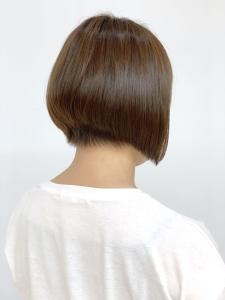 前下がりショート/ショート/小顔/ベージュブラウン/40代 - QUALIS 上福岡店掲載