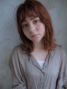 透けバングミディー - HAIR WORKS bona．前橋店掲載