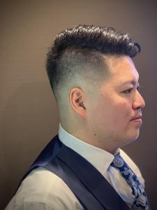 サイドパート震災狩りフェードスタイル（六本木）（理容室） - ヒロ銀座ヘアーサロン 麻布乃木坂 六本木駅前店掲載