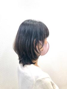 ひし形/くびれ/前上がり/ウルフレイヤー/ミディアム/ - QUALIS 上福岡店掲載