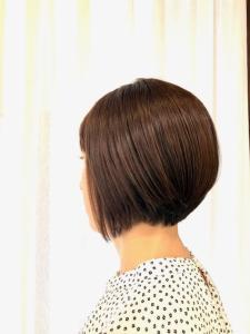 小顔ショートボブ/ショート/アッシュブラウン/40代50代 - QUALIS 上福岡店掲載