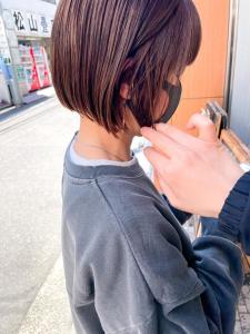 小顔切りっぱなしボブまるみくびれショート横浜2 - Neolive aim 横浜店掲載