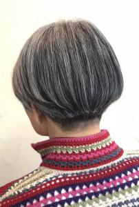 グレイカラーマッシュショート - amule hair掲載