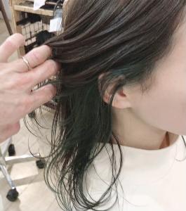 インナー☆グリーン - gift hair salon掲載