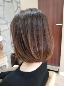 明るい白髪染め×ボブ - another sky掲載