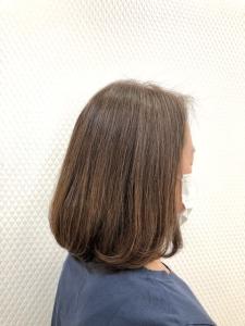 40代50代60代/白髪染め/ワンレンボブ/ベージュブラウン - QUALIS 上福岡店掲載