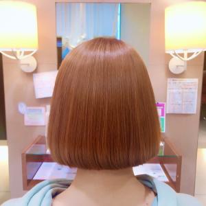 艶ボブ☆オレンジベージュ - hair Weve 佐倉店掲載