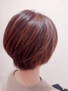 軽やか♪ピアスカラー＆大人ショートボブ - afumty掲載