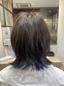 ウルフ×インナーカラー　#ネイビーブルー - atelier visse掲載