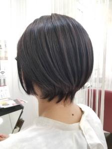 小顔/グラボブ/ショート/30代40代50代/艶カラー/白髪 - QUALIS 上福岡店掲載