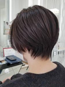 小顔/ショート/ウルフ/ショートグラ/艶カラー/白髪染め/ - QUALIS 上福岡店掲載