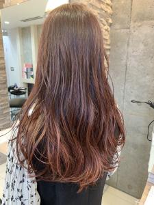 《NEXT 門井》暖色系カラー レッドピンク ハイライト - HAIR&MAKE SeeK NEXT立川掲載