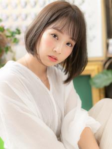 シースルーレイヤーカット小顔前下がりボブ　艶カラー - COVER HAIR bliss【カバーヘア ブリス】大宮/大宮西口店掲載