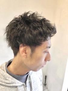 【ARCH 竹田】無造作ツーブロックアップバンクパーマ - ARCH ブランチ岡山北長瀬掲載