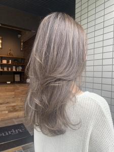 白髪染め×ナチュラルグレージュ - 半個室型美容室 Sourire 博多店掲載