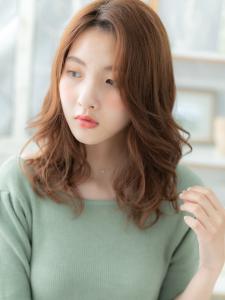 くせ毛風ルーズヘア小顔オレンジブラウン　ニュアンスカラー - mod's hair【モッズヘア】上尾/上尾西口店掲載