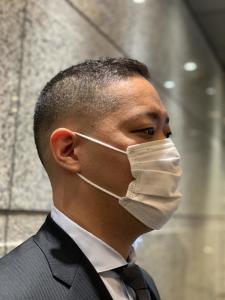銀座30代フィットネス系ボウズスキンフェードカットコース - ヘアーモードキクチ 銀座店掲載