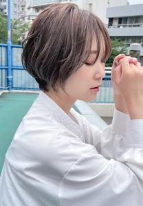 30代40代ひし形ショート×オーガニックカラー - hair lounge TRiP掲載