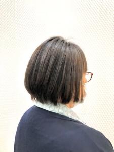 丸みショート/ショートボブ/小顔/ダークアッシュ/40代50 - QUALIS 上福岡店掲載