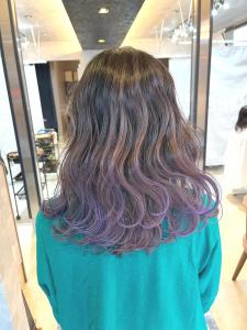 ラベパープルグラデーション♪ - BRaeVE hair design掲載