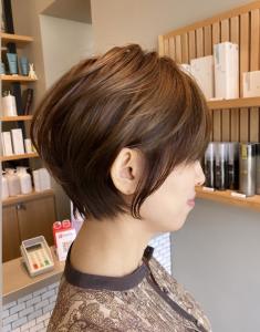 横顔美人ショート - 半個室型美容室 Sourire 今宿店掲載