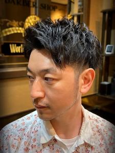 シークレットパーマ　イケオジ　ツーブロック　アイロンパーマ - ヒロ銀座BARBER SHOP 大宮店掲載