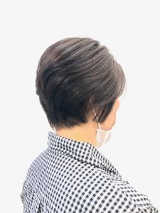 前下がり/ショート/小顔/ダークブラウン/40代50代60代 - QUALIS 上福岡店掲載