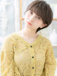 外国人風ダークアッシュ小顔マッシュショート　チャコールグレー - mod's hair【モッズヘア】上尾/上尾西口店掲載