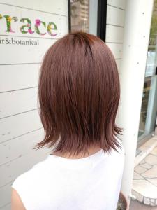 アプリコットベージュ×外ハネボブ - terrace hair & botanical掲載