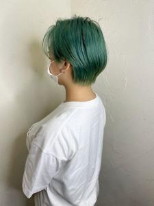 【Reir下北沢】*マニッシュショート+ターコイズグリーン* - Reir_下北沢掲載