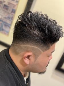 【躍動パーマ×スキンフェード×デザインライン】 - HIRO GINZA BARBERSHOP 飯田橋神楽坂店掲載