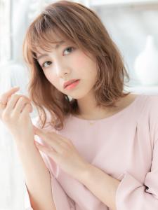 大人かわいいピンクブラウン小顔くびれミディ　ピンクベージュ - mod's hair【モッズヘア】上尾/上尾西口店掲載