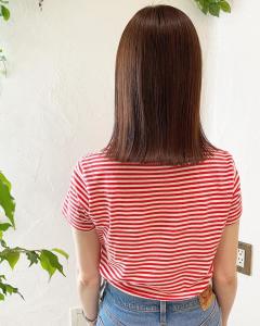 ～大人女性のきれいめストレートロブ～ - 福岡 オーガニックカラー miroa掲載