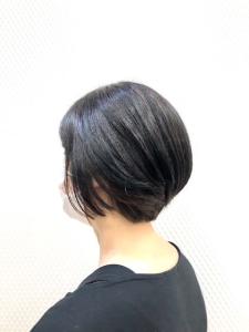 小顔ショート/ショートボブ/白髪染め/黒髪/40代50代 - QUALIS 上福岡店掲載