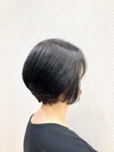 小顔ショート/ショートボブ/白髪染め/黒髪/40代50代 - QUALIS 上福岡店掲載