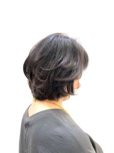 無造作パーマ/ショート/ショートボブ/小顔/40代50代 - QUALIS 上福岡店掲載