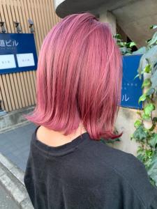 外はねボブ　ハイトーンピンクカラー - ACT 仙川店掲載