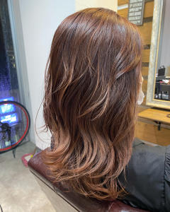 オレンジブラウン/ダブルカラー/暖色系カラー/天神/大名 - loup掲載