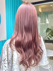 ピンクグラデーションベージュ - hair make O/S掲載
