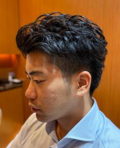 黒髪ビジネスアップバング刈り上げ - ヘアーモードキクチ 銀座店掲載