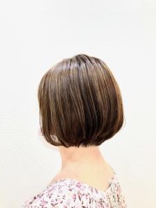 丸みボブ/小顔/ショートボブ/アッシュグレー/30代40代 - QUALIS 上福岡店掲載