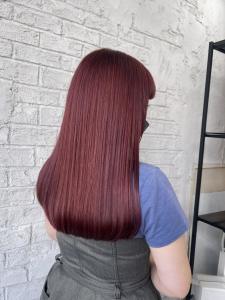 ワインレッドボルドーカラーカシスピンクワンカール2219 - prize 池袋【プライズ】池袋西口店掲載