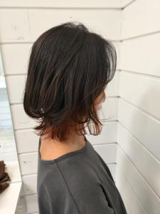 ワンレンボブ×シークレットオレンジ - terrace hair & botanical掲載