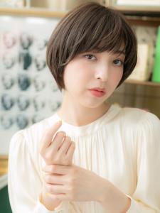 耳かけも◎黒髪斜めバング小顔マッシュボブ　チャコールグレー - COVER HAIR & SPA bliss【カバーヘア アンド スパ ブリス】浦和/浦和西口店掲載