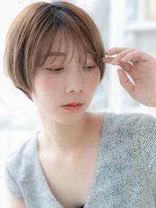 大人ハイライト透け感斜めバングマッシュボブ　ミントアッシュ - mod's hair【モッズヘア】上尾/上尾西口店掲載